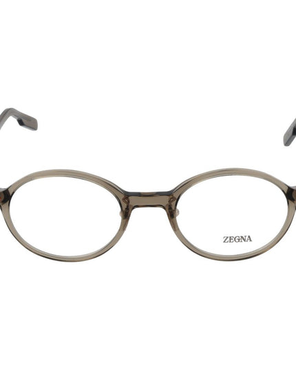 Ermenegildo Zegna Gray Plastic Glasses (Frames)