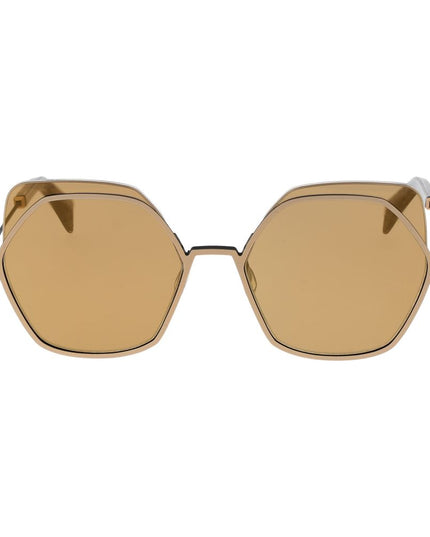 Yohji Yamamoto Gold Stainless Steel Sunglasses