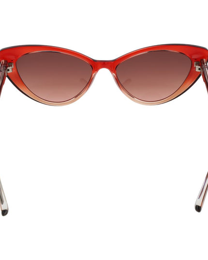 Guess Burgundy Plastic Sunglasses