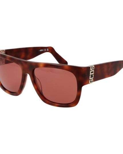 GCDS Brown Acetate Sunglasses