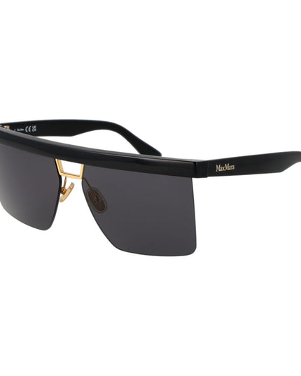 Max Mara Black Stainless Steel Sunglasses