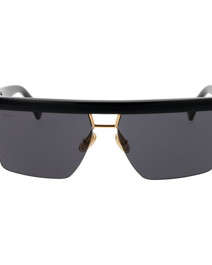 Max Mara Black Stainless Steel Sunglasses