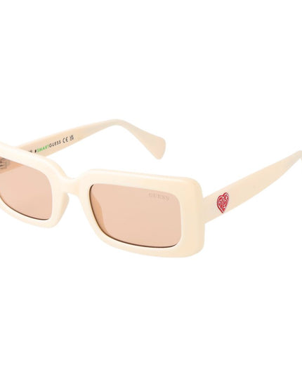 Guess Beige Plastic Sunglasses