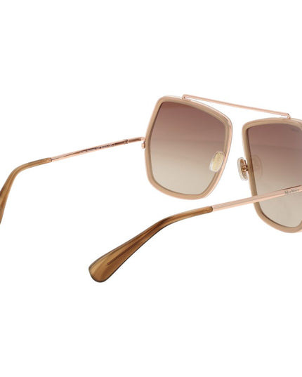 Max Mara Beige Metal Sunglasses
