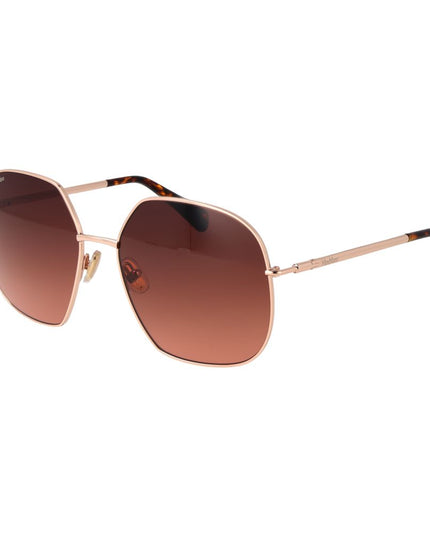 Max Mara Rose Gold Metal Sunglasses