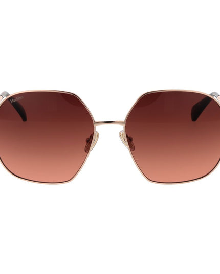 Max Mara Rose Gold Metal Sunglasses