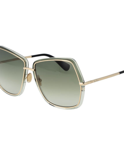 Max Mara Green Metal Sunglasses