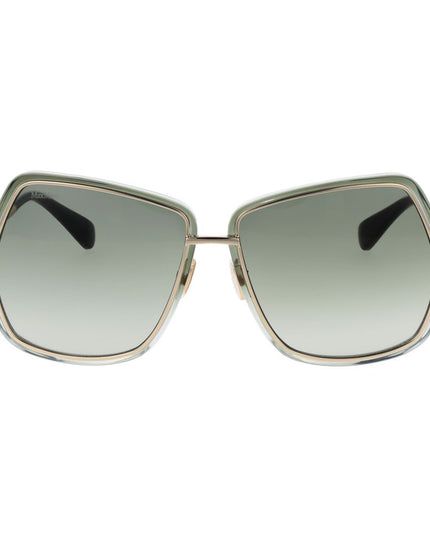 Max Mara Green Metal Sunglasses