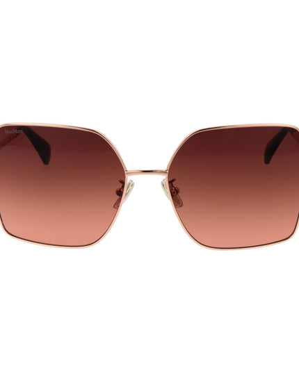 Max Mara Rose Gold Metal Sunglasses