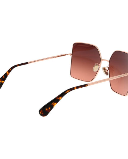 Max Mara Rose Gold Metal Sunglasses