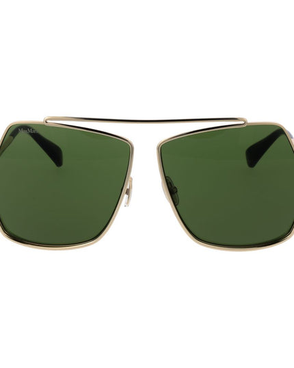 Max Mara Gold Metal Sunglasses