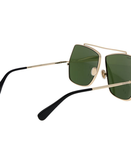 Max Mara Gold Metal Sunglasses