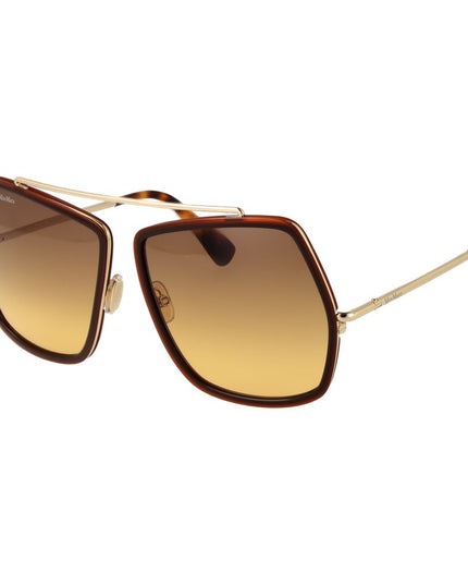 Max Mara Brown Metal Sunglasses