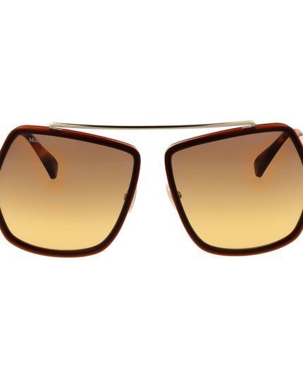 Max Mara Brown Metal Sunglasses