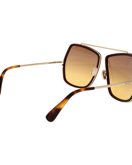 Max Mara Brown Metal Sunglasses