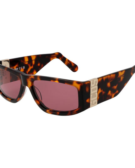 GCDS Brown Acetate Sunglasses