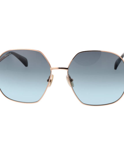 Max Mara Rose Gold Metal Sunglasses