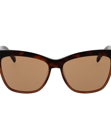 Emilio Pucci Brown Acetate Sunglasses