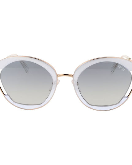Emilio Pucci Gold Metal Sunglasses