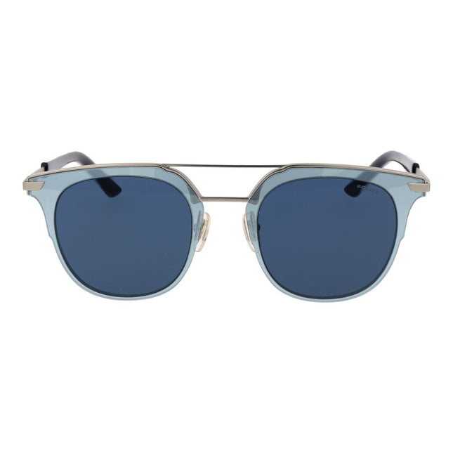 Police Blue Metal Sunglasses