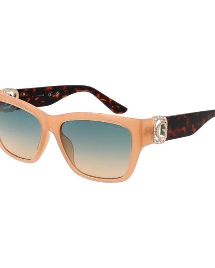 Guess Beige Stainless Steel Sunglasses