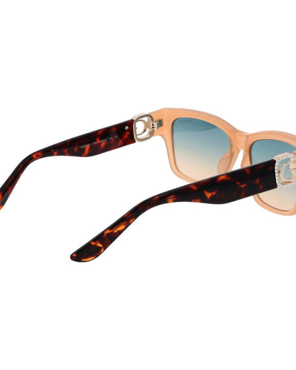 Guess Beige Stainless Steel Sunglasses