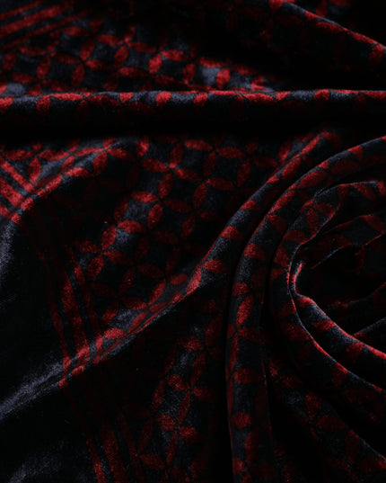 Dolce & Gabbana Black Red Viscose Square Men Foulard Scarf