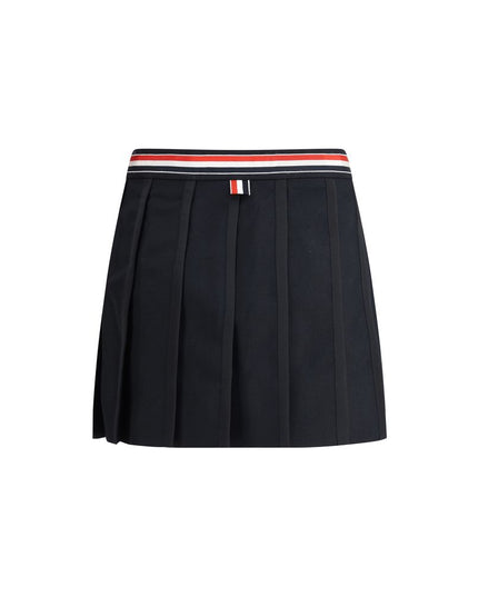Thom Browne Black Wool Mini Skirt