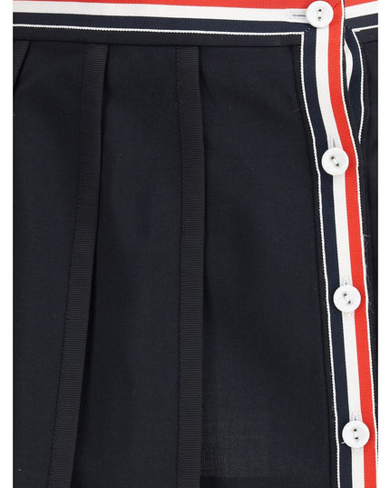 Thom Browne Black Wool Mini Skirt