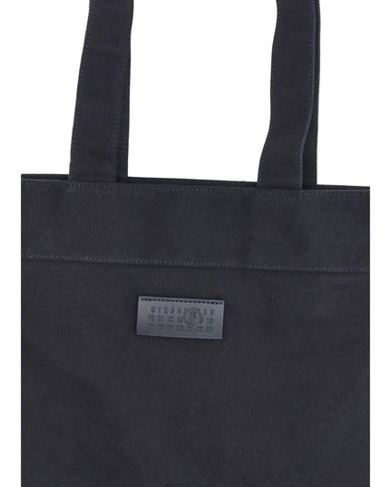 MM6 Black Cotton Shoulder Bag