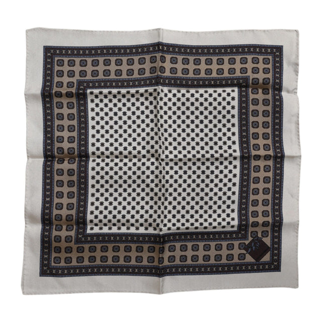 Dolce & Gabbana Multicolor Patterned Square Men Foulard Scarf