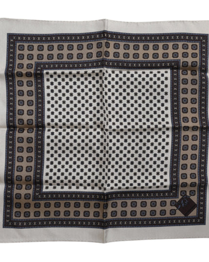 Dolce & Gabbana Multicolor Patterned Square Men Foulard Scarf