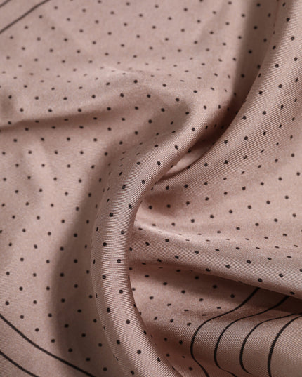 Dolce & Gabbana Beige Dotted Silk Square Men Foulard Scarf