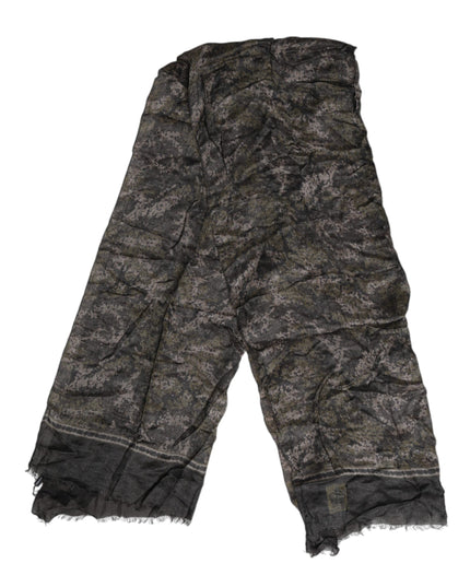 Dolce & Gabbana Camouflage Neck Warmer Wrap Foulard Scarf