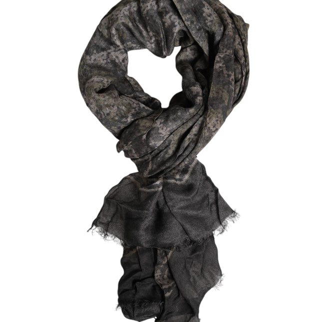 Dolce & Gabbana Camouflage Neck Warmer Wrap Foulard Scarf
