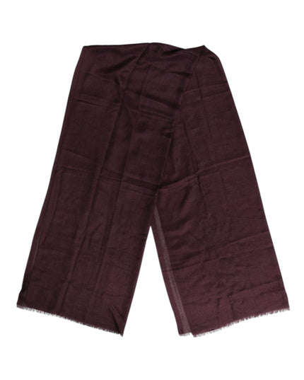 Dolce & Gabbana Maroon Cashmere Neck Warmer Wrap Shawl Scarf