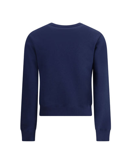 Valentino Blue Cotton Sweatshirt
