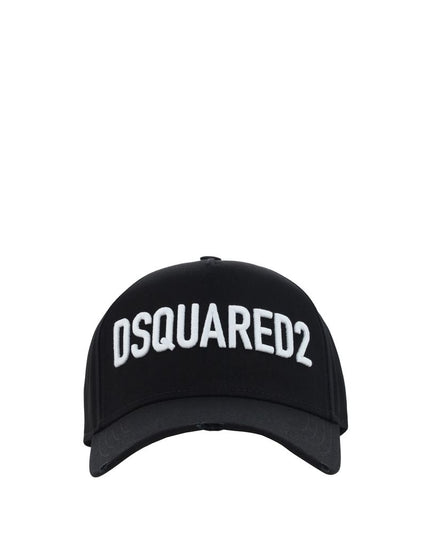 Dsquared² Black Cotton Cap (Baseball Hat)