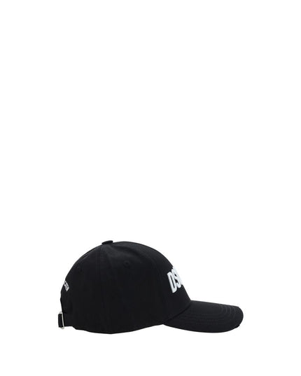Dsquared² Black Cotton Cap (Baseball Hat)