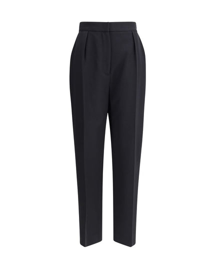 Balmain Black Wool Dress Pants
