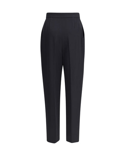 Balmain Black Wool Dress Pants