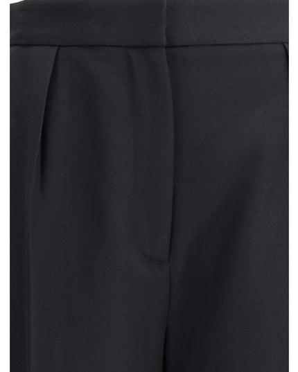 Balmain Black Wool Dress Pants