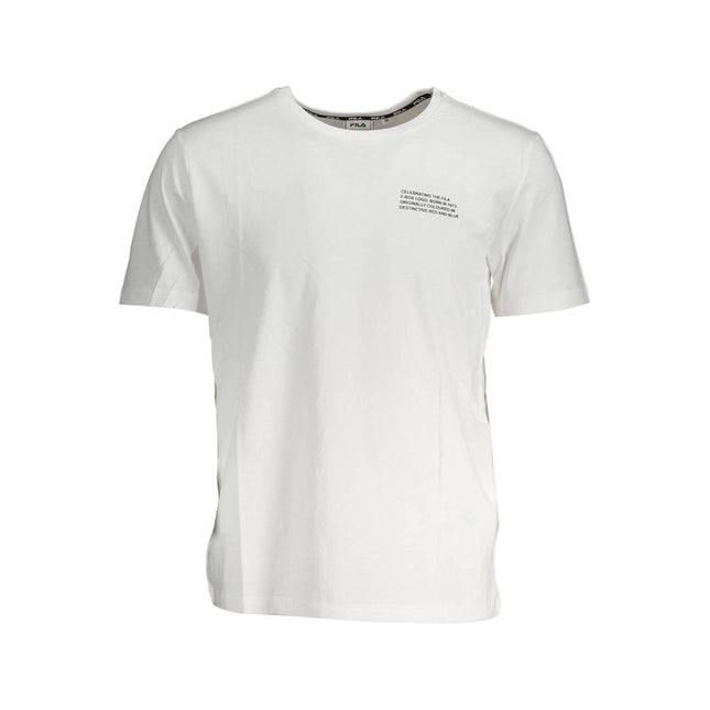 Fila White Cotton T-Shirt