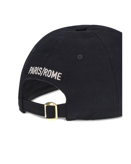 Valentino Garavani Black Cotton Cap (Baseball Hat)