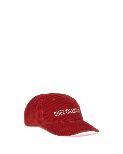 Valentino Garavani Red Cotton Cap (Baseball Hat)