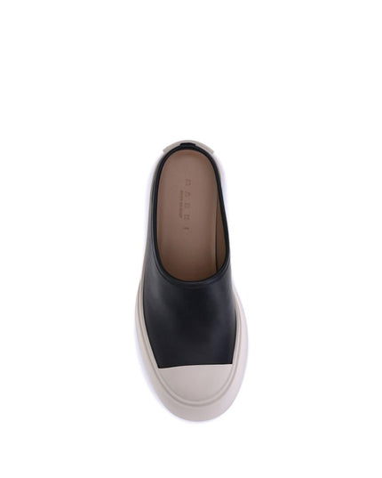 Marni Black Rubber Mules