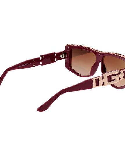 Guess Red Stainless Steel Sunglasses