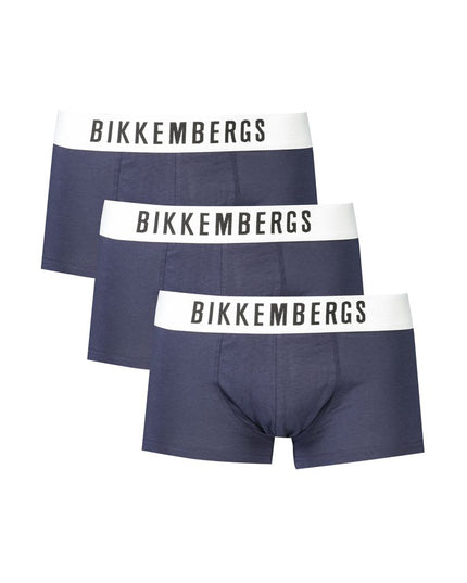 Bikkembergs Blue Polyester Men's Boxer Underwear