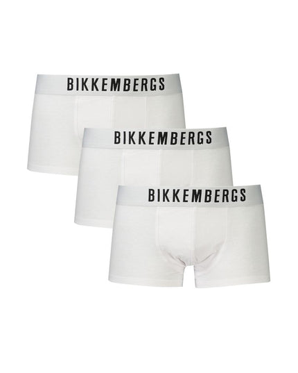 Bikkembergs White Polyester Men's Boxer