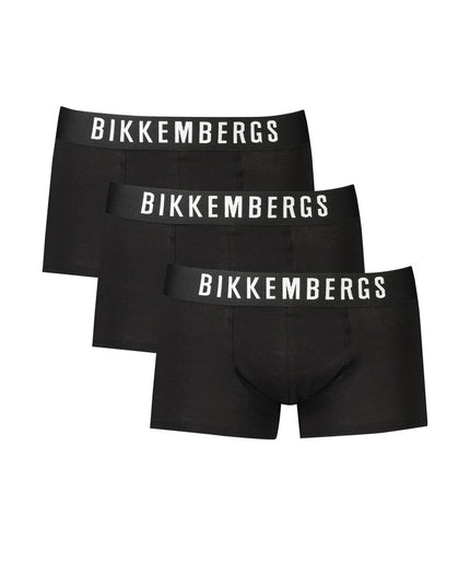 Bikkembergs Black Polyester Men Boxer
